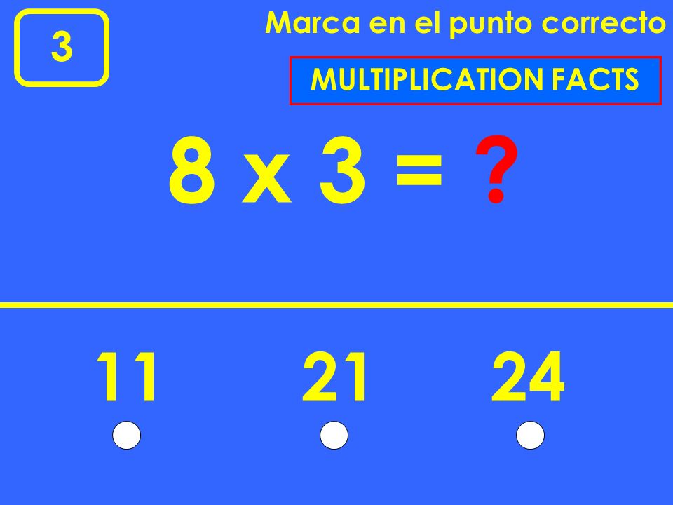 Marca en el punto correcto