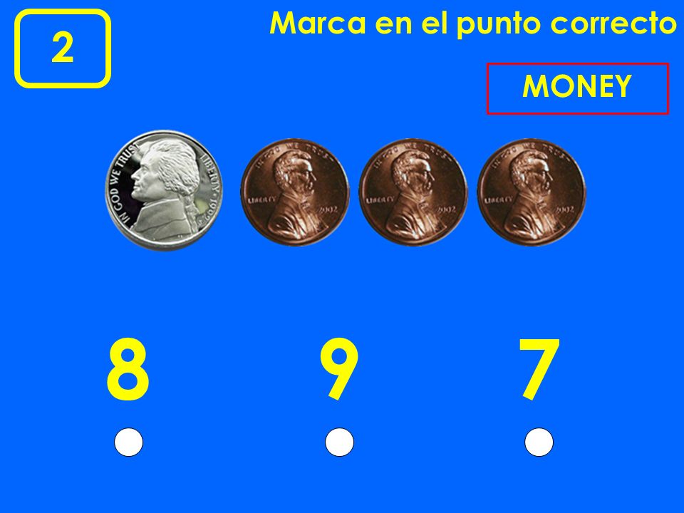 Marca en el punto correcto