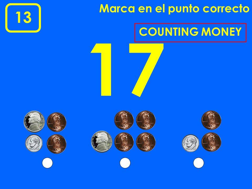 Marca en el punto correcto