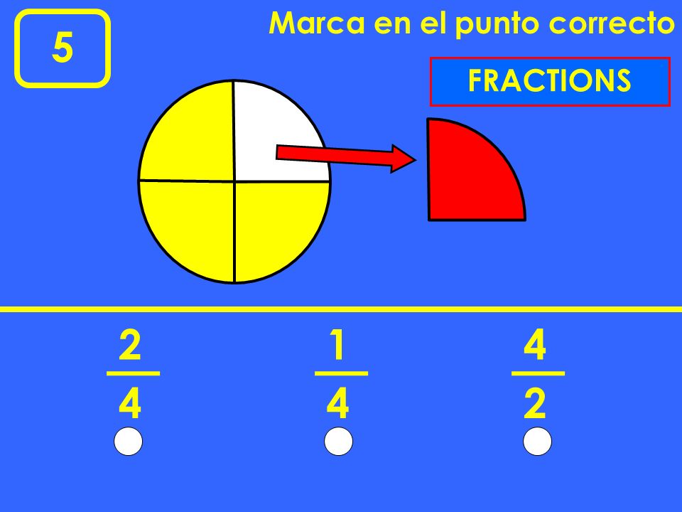 Marca en el punto correcto