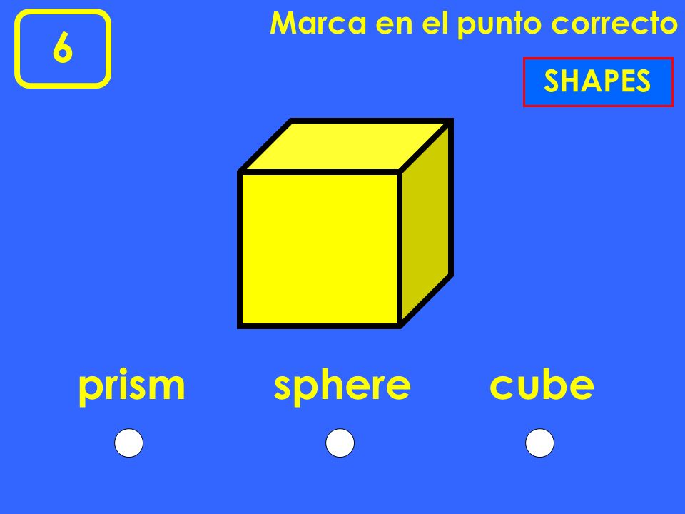 Marca en el punto correcto