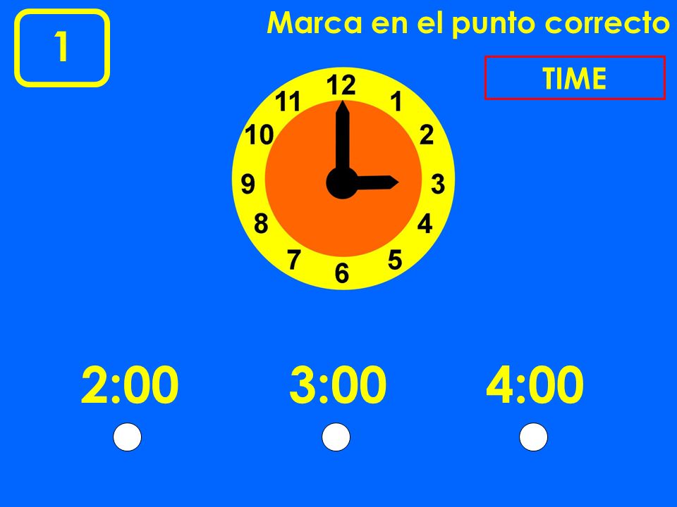 Marca en el punto correcto