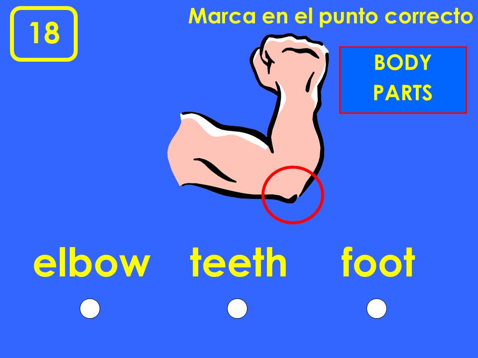 Marca en el punto correcto