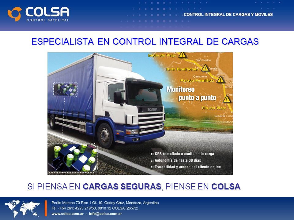 ESPECIALISTA EN CONTROL INTEGRAL DE CARGAS