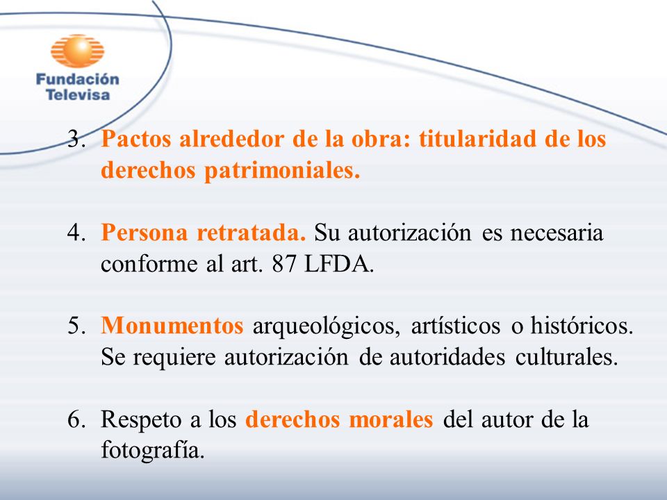 3. Pactos alrededor de la obra: titularidad de los derechos patrimoniales.