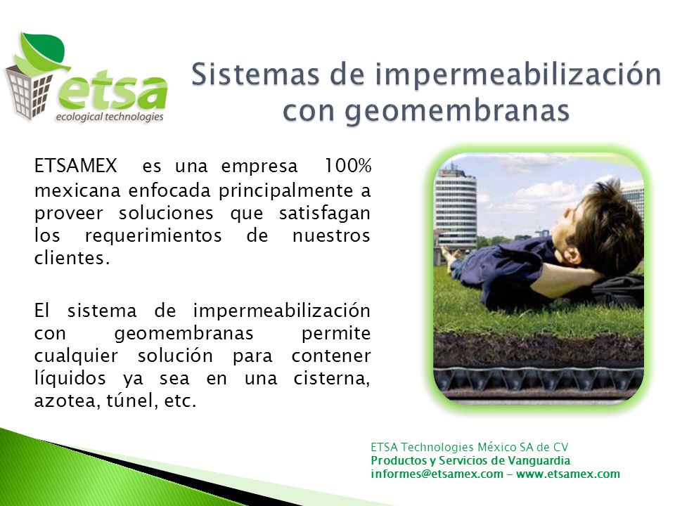 Sistemas de impermeabilización con geomembranas