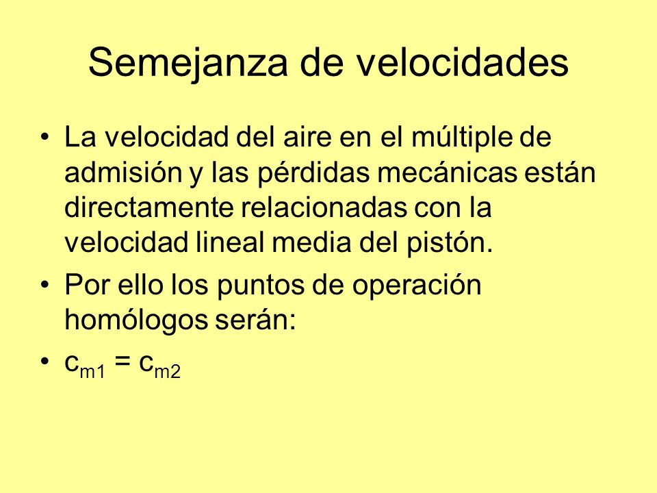 Semejanza de velocidades