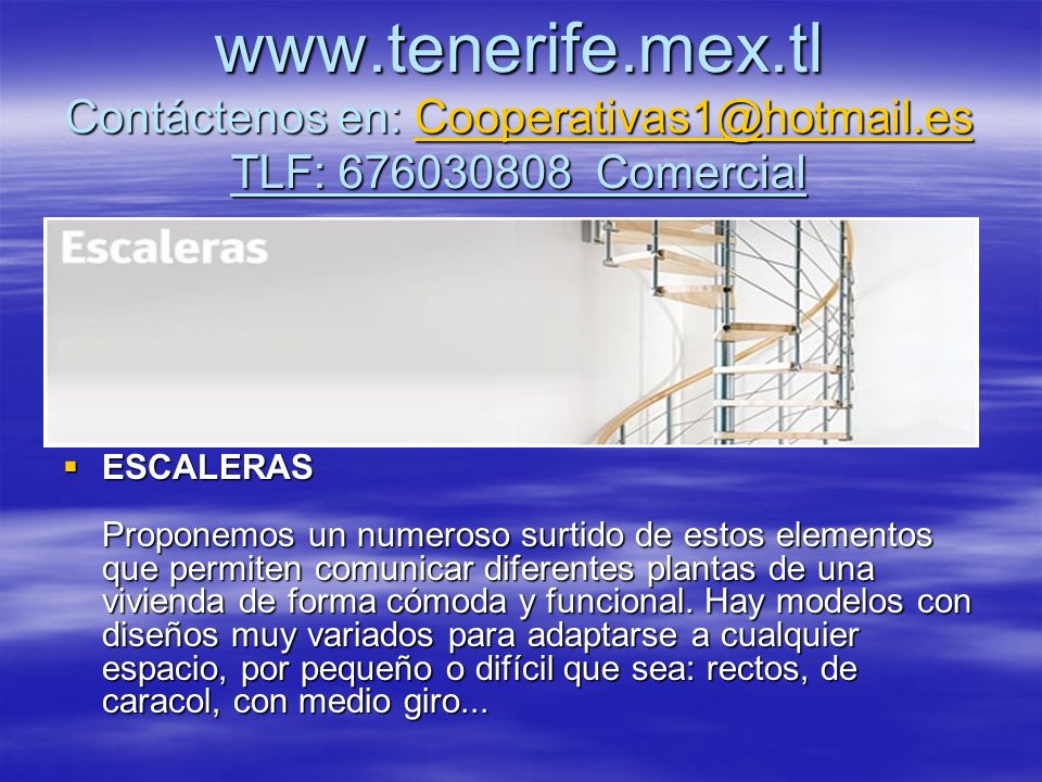 www. tenerife. mex. tl Contáctenos en: