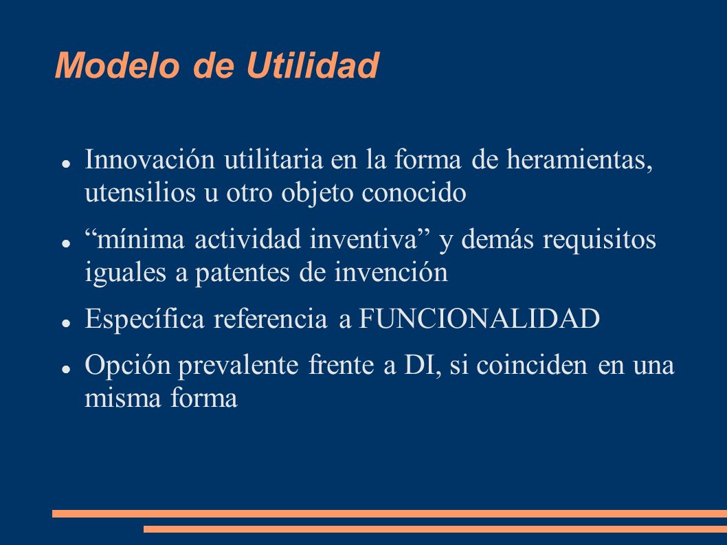 Modelo de Utilidad Innovación utilitaria en la forma de heramientas, utensilios u otro objeto conocido.
