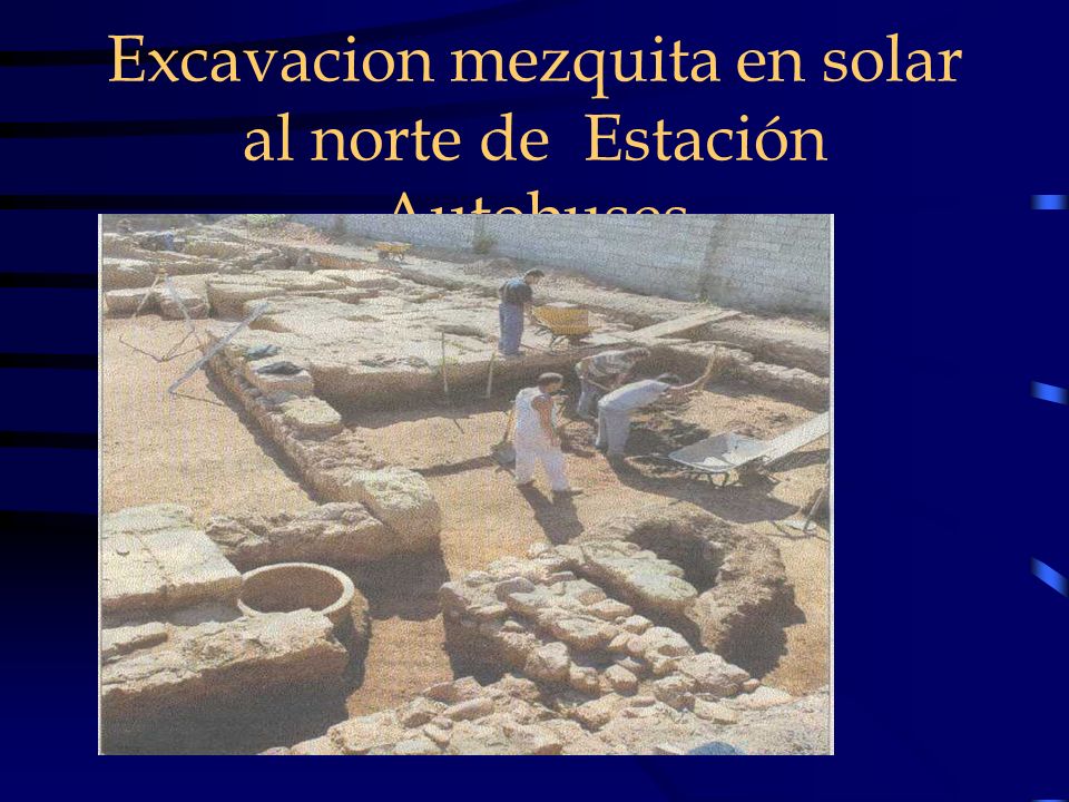 Excavacion mezquita en solar al norte de Estación Autobuses