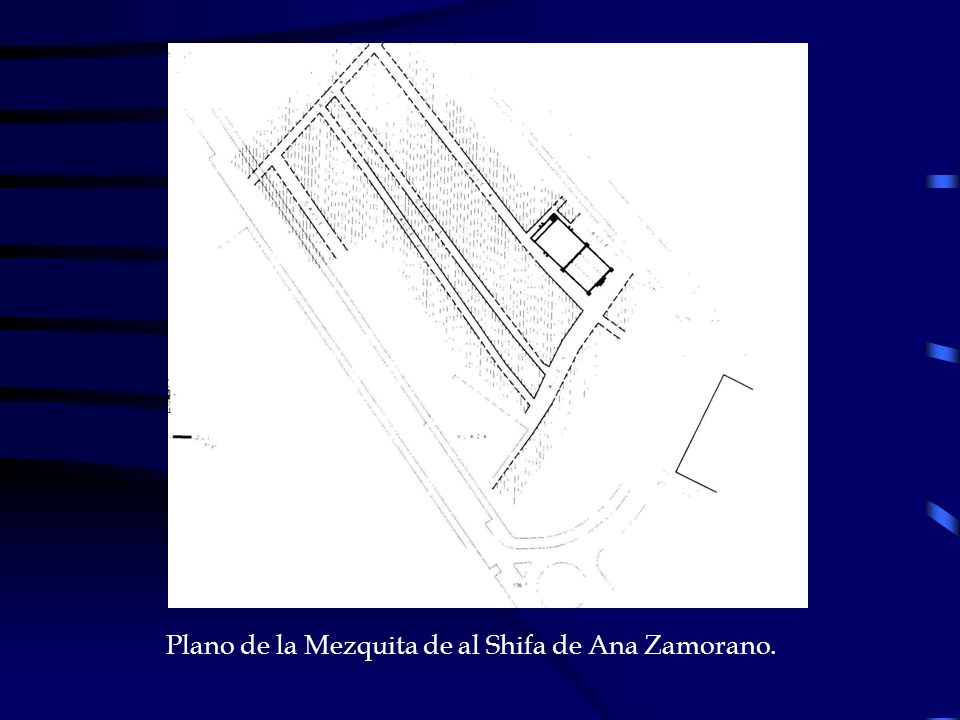 Plano de la Mezquita de al Shifa de Ana Zamorano.