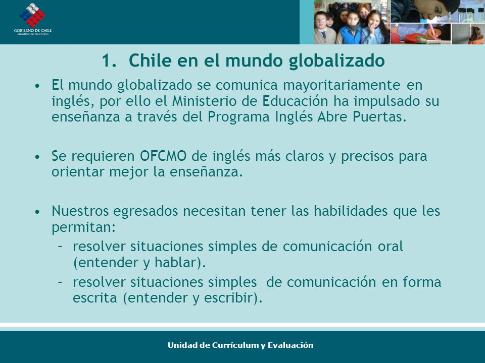 1. Chile en el mundo globalizado