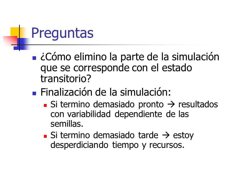 Preguntas ¿Cómo elimino la parte de la simulación que se corresponde con el estado transitorio Finalización de la simulación: