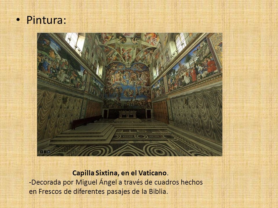 Capilla Sixtina, en el Vaticano.