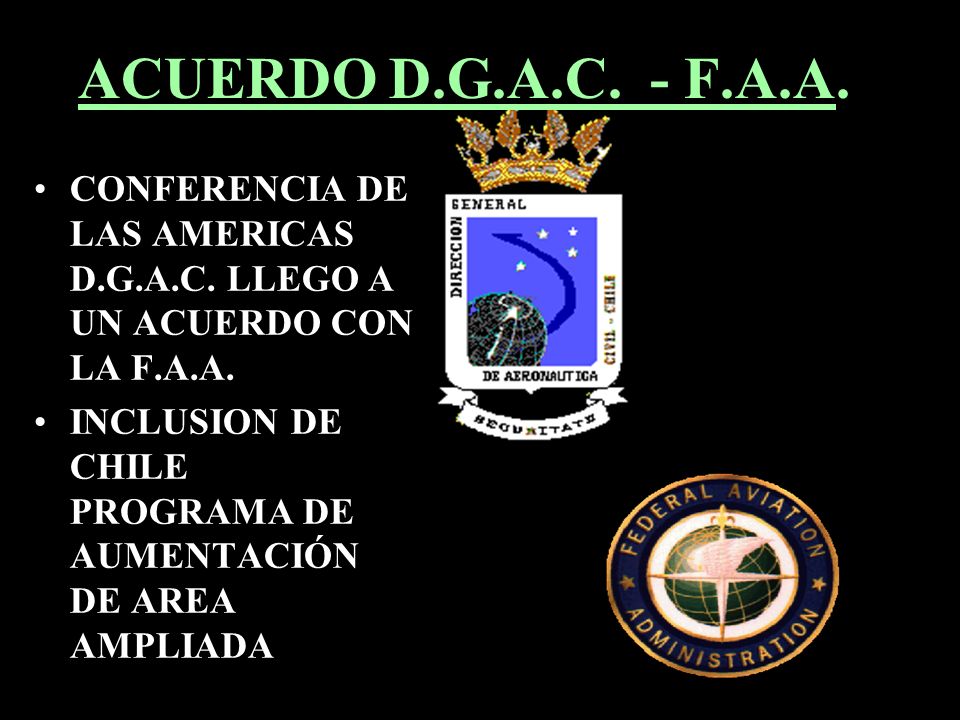 ACUERDO D.G.A.C. - F.A.A. CONFERENCIA DE LAS AMERICAS D.G.A.C. LLEGO A UN ACUERDO CON LA F.A.A.