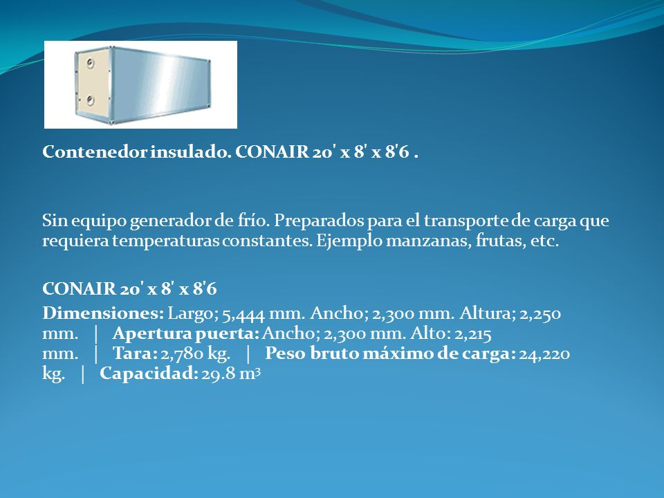 Contenedor insulado. CONAIR 20 x 8 x 8 6 .