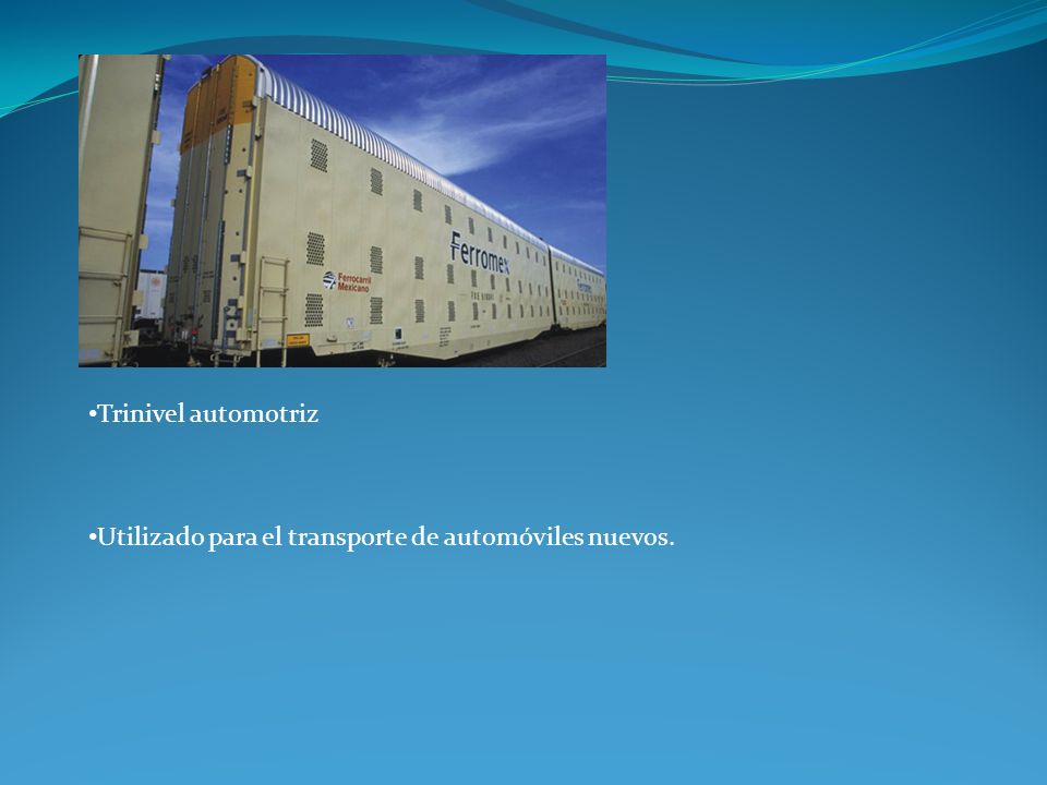 Trinivel automotriz Utilizado para el transporte de automóviles nuevos.