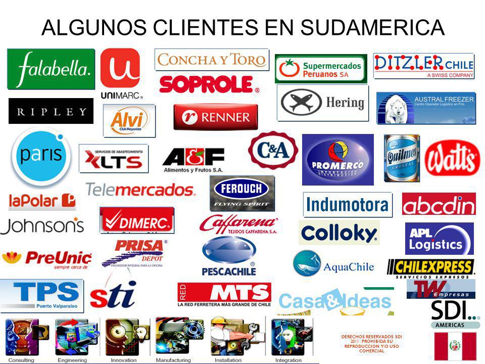 ALGUNOS CLIENTES EN SUDAMERICA