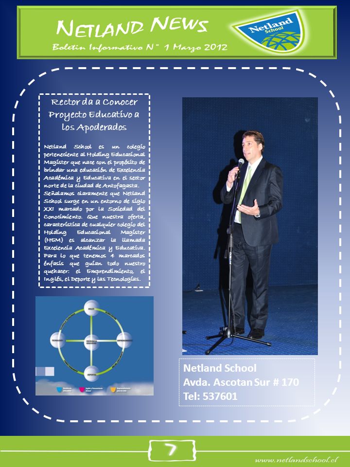 Rector da a Conocer Proyecto Educativo a los Apoderados