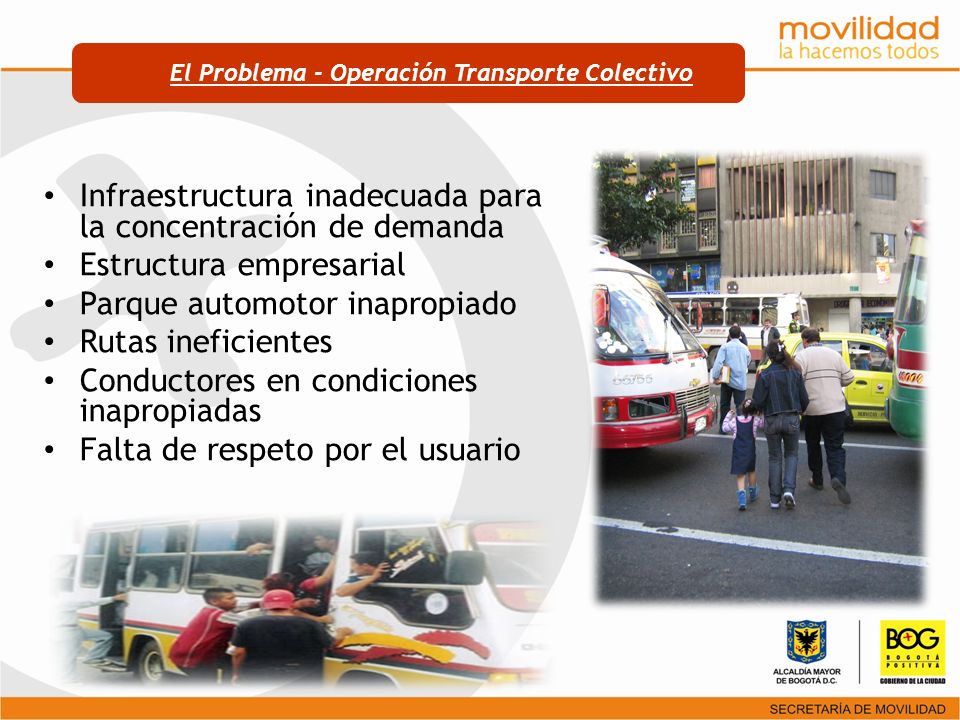 El Problema - Operación Transporte Colectivo