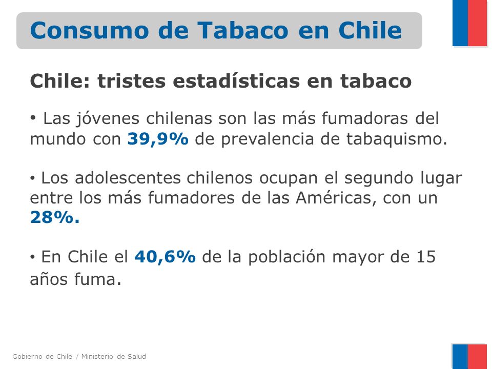 Consumo de Tabaco en Chile