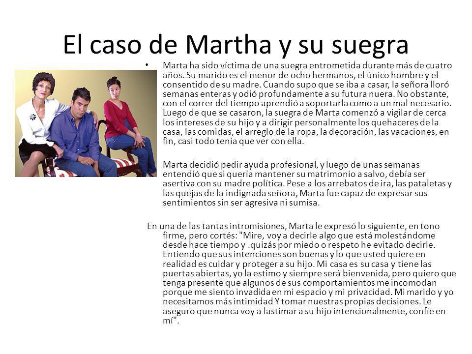 El caso de Martha y su suegra