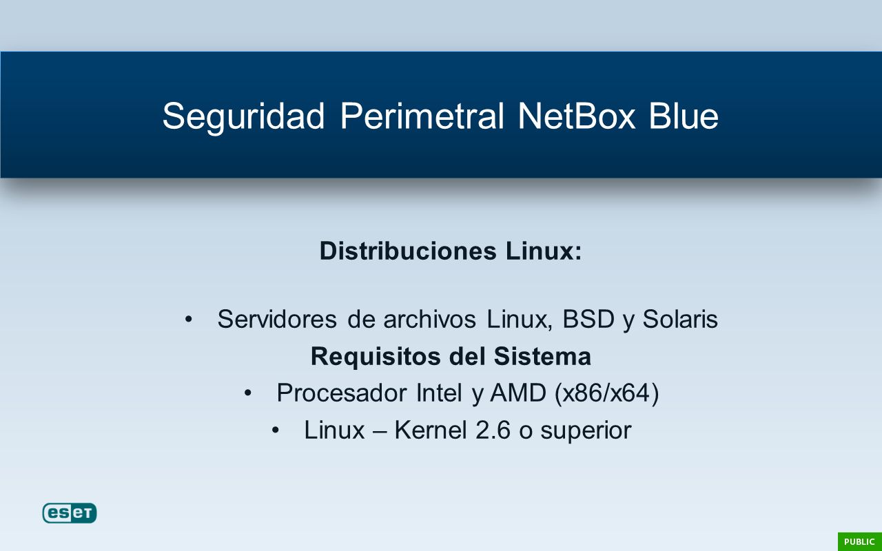 Seguridad Perimetral NetBox Blue
