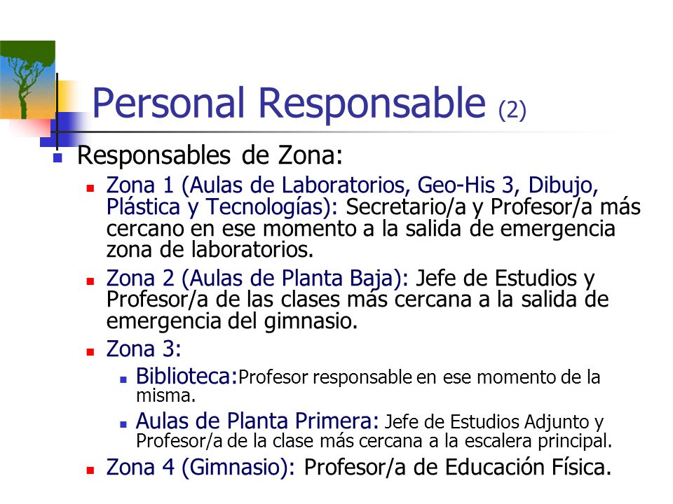 Personal Responsable (2)