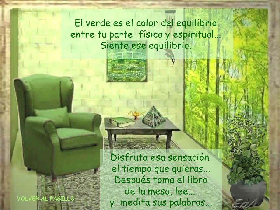 El verde es el color del equilibrio
