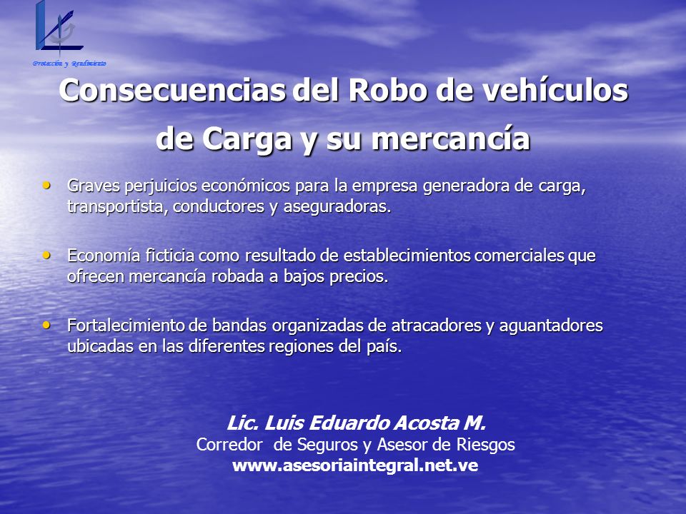 Consecuencias del Robo de vehículos de Carga y su mercancía