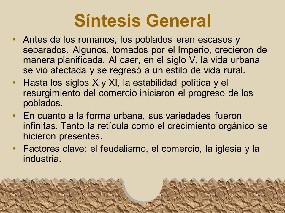 Síntesis General