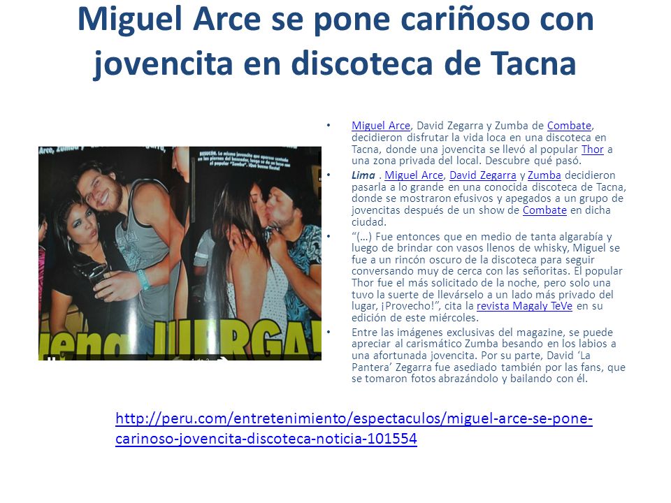 Miguel Arce se pone cariñoso con jovencita en discoteca de Tacna