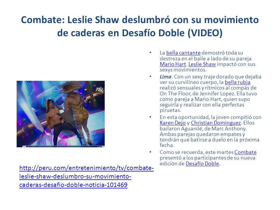 Combate: Leslie Shaw deslumbró con su movimiento de caderas en Desafío Doble (VIDEO)