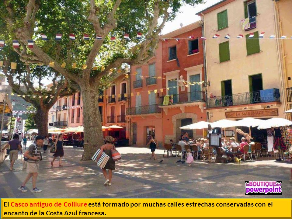 El Casco antiguo de Colliure está formado por muchas calles estrechas conservadas con el encanto de la Costa Azul francesa.