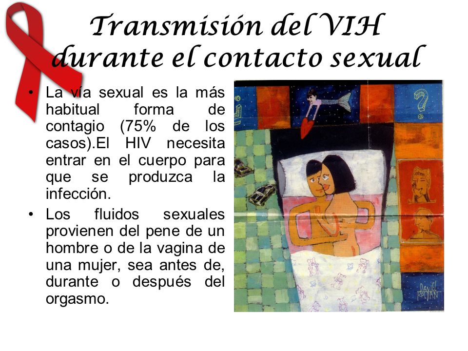 Transmisión del VIH durante el contacto sexual