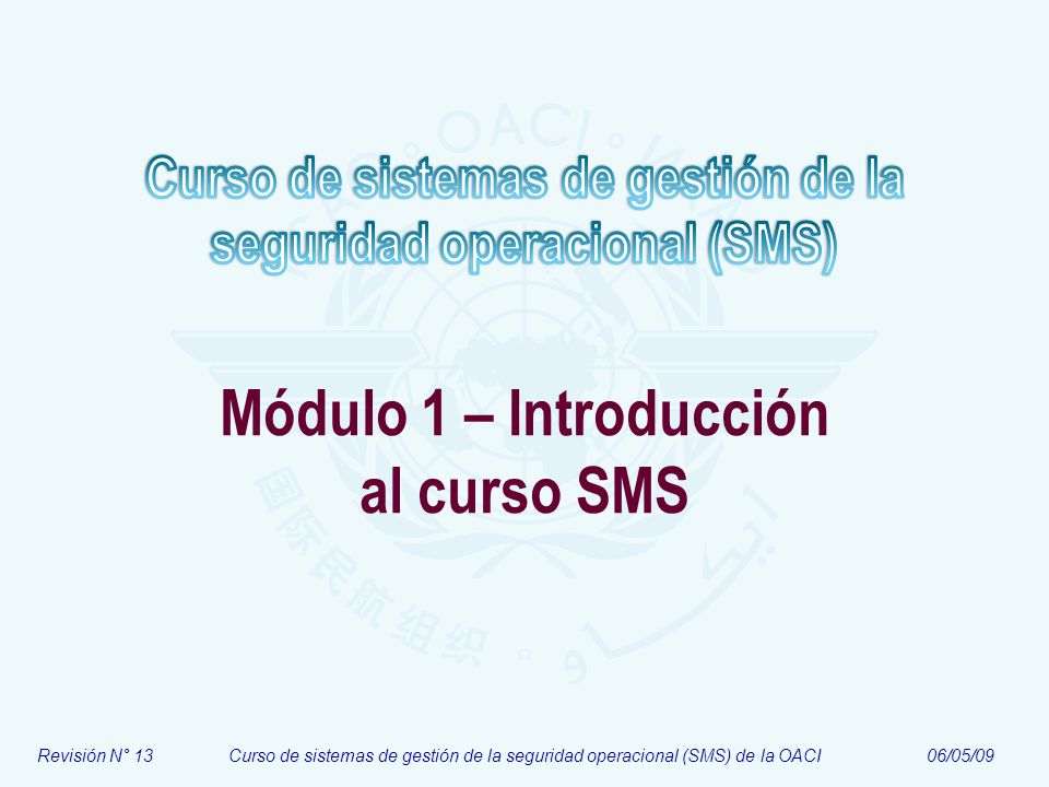 Módulo 1 – Introducción al curso SMS