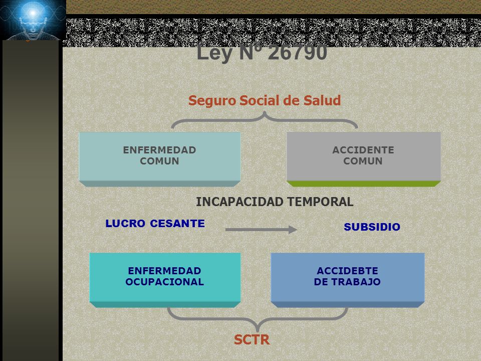 Ley Nº Seguro Social de Salud SCTR INCAPACIDAD TEMPORAL
