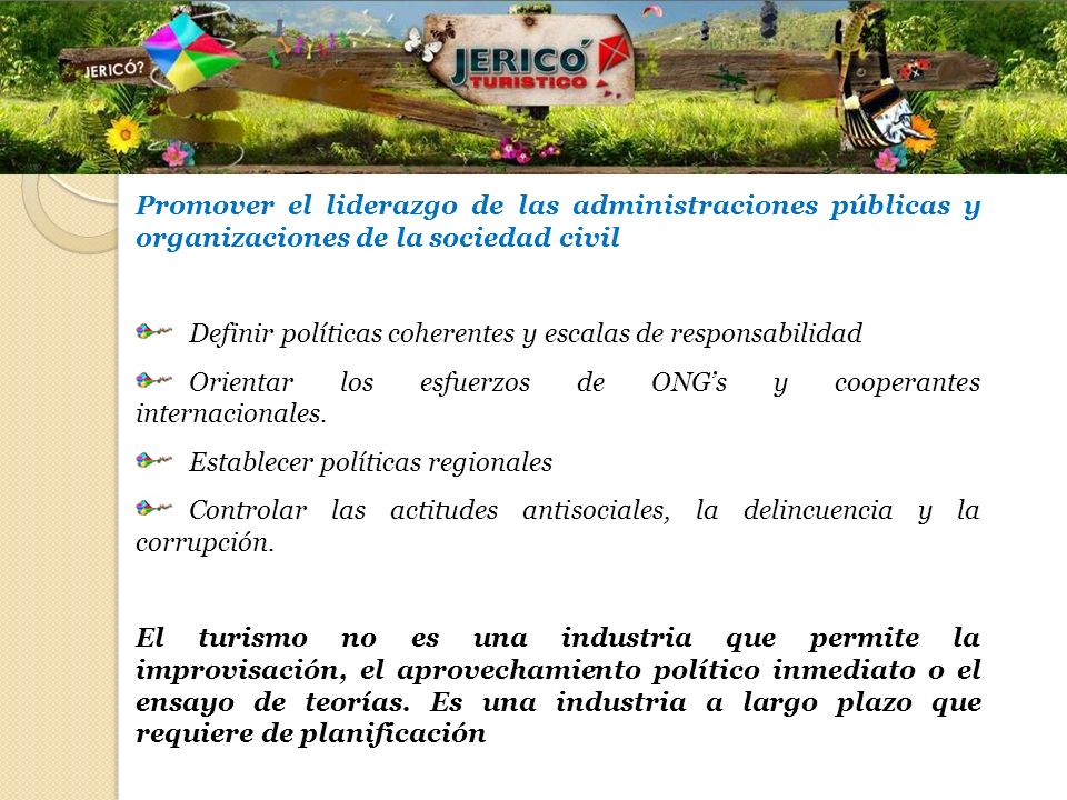 Promover el liderazgo de las administraciones públicas y organizaciones de la sociedad civil
