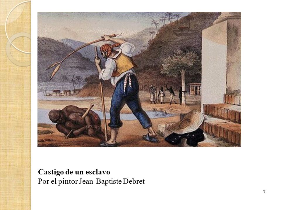Castigo de un esclavo Por el pintor Jean-Baptiste Debret