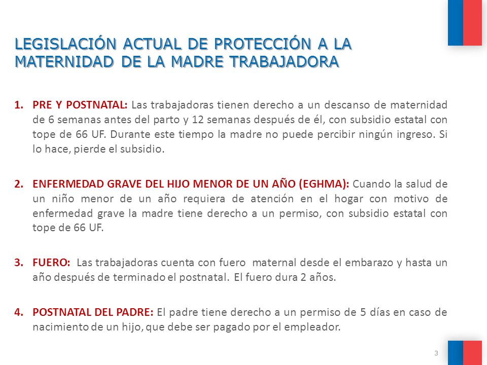 LEGISLACIÓN ACTUAL DE PROTECCIÓN A LA MATERNIDAD DE LA MADRE TRABAJADORA
