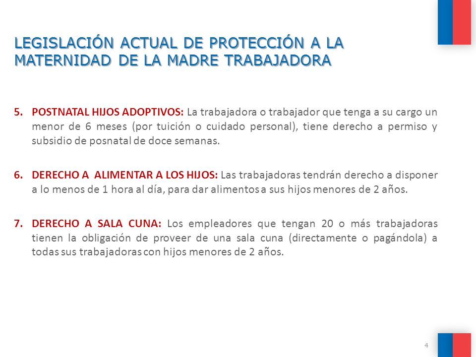 LEGISLACIÓN ACTUAL DE PROTECCIÓN A LA MATERNIDAD DE LA MADRE TRABAJADORA