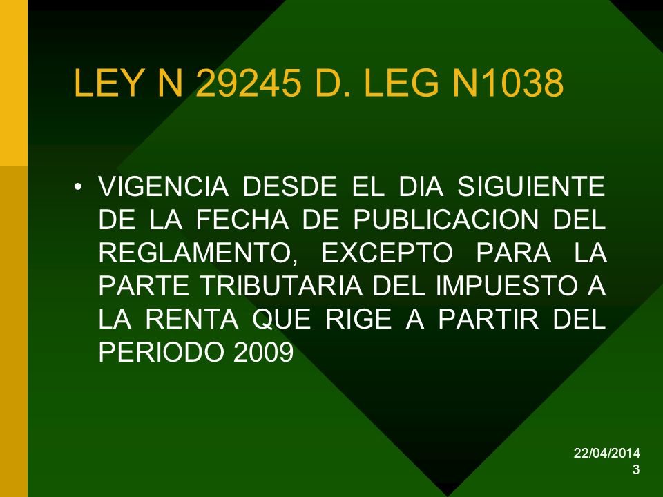LEY N D. LEG N1038