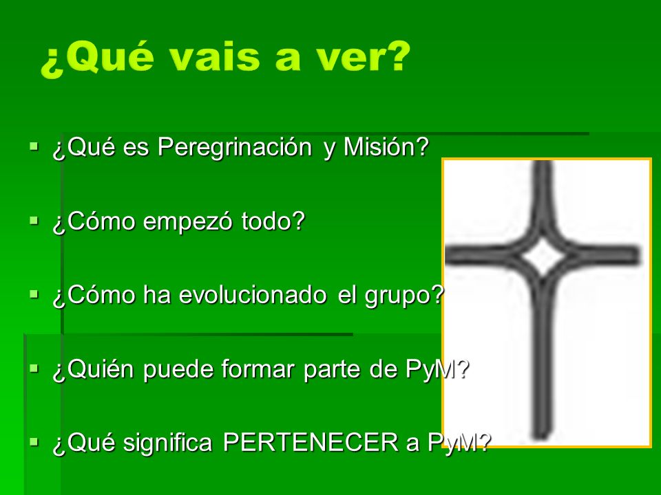 ¿Qué vais a ver ¿Qué es Peregrinación y Misión ¿Cómo empezó todo