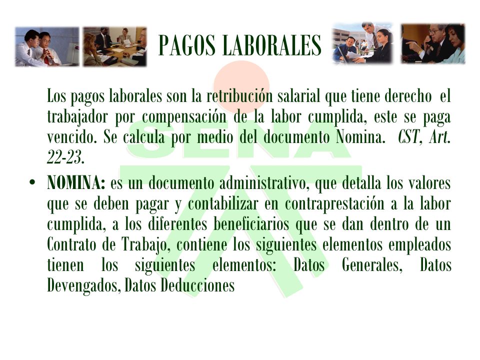 PAGOS LABORALES