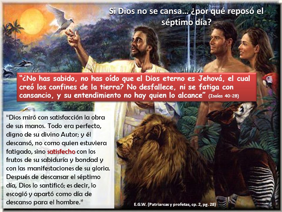 Si Dios no se cansa… ¿por qué reposó el séptimo día