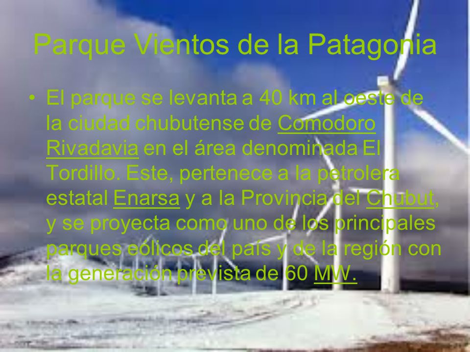 Parque Vientos de la Patagonia