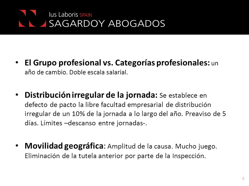 El Grupo profesional vs. Categorías profesionales: un año de cambio