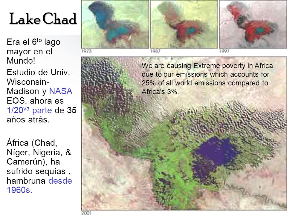 Lake Chad Era el 6to lago mayor en el Mundo!