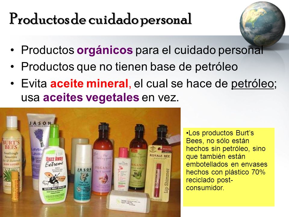 Productos de cuidado personal