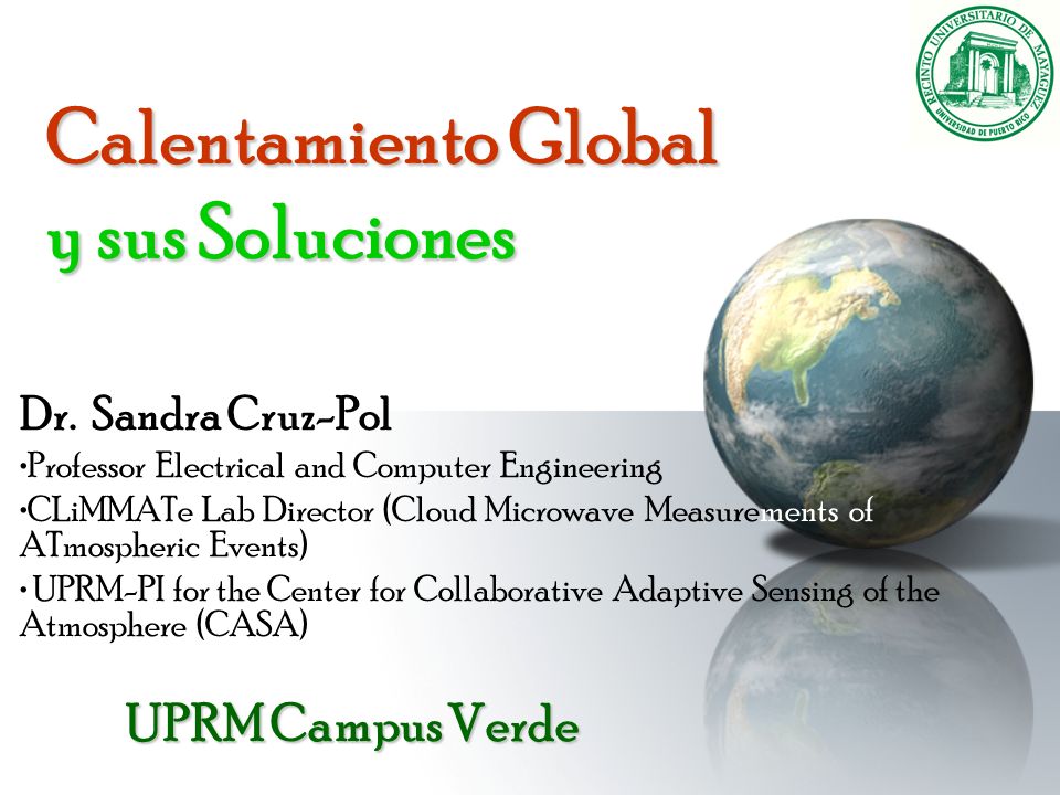 Calentamiento Global y sus Soluciones